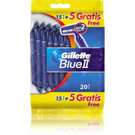Gillette Blue II vienreizējie skuvekļi