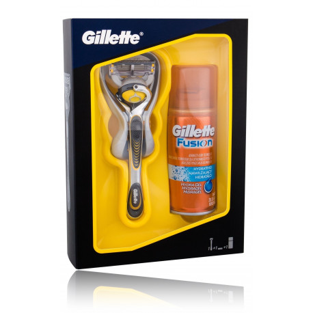 Gillette Fusion ProShield skūšanās piederumu komplekts vīriešiem (skuveklis+ 75 ml. skūšanās želeja)