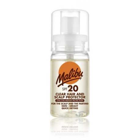 Malibu Clear Hair And Scalp Protector SPF 20 serums matiem ar aizsardzību pret sauli 50 ml