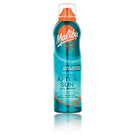 Malibu Continuous Spray Aloe želeja pēc sauļošanās ar alveju 175 ml