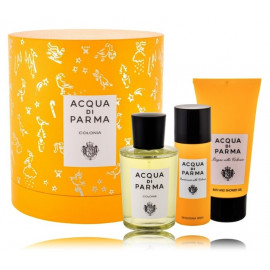 Acqua di Parma Colonia komplekts sievietēm un vīriešiem (100 ml. EDC + 75 ml. dušas želeja + 50 ml. dezodorants)