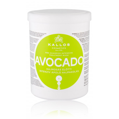 Kallos Avocado интенсивная маска для сухих и поврежденных волос 1000 мл.