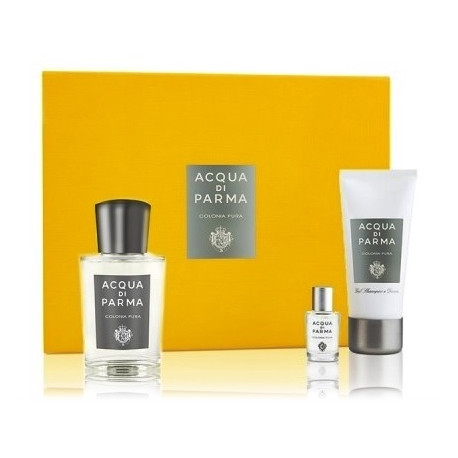 Acqua Di Parma Colonia Pura komplekts vīriešiem un sievietēm (100 ml. EDC + 5 ml. EDC + 50 ml. dušas želeja)