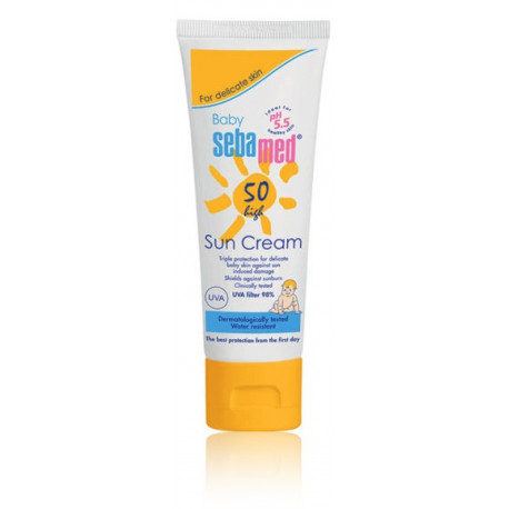 Sebamed Baby Sun Cream SPF 50 aizsargājošs krēms pret sauli bērniem 75 ml.