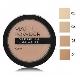 GABRIELLA SALVETE Matte Powder SPF15 kompaktais pūderis 8 g.