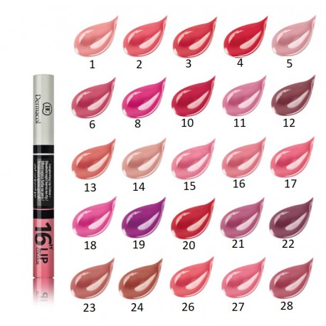 Dermacol Lip Colour 16 Hours lūpu krāsa-spīdums 4.8 g.