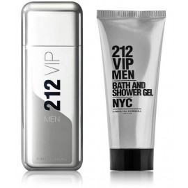 Carolina Herrera 212 VIP Men komplekts vīriešiem (50 ml EDT + 75 ml dušas želeja)