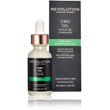 Makeup Revolution Nourishing Oil-CBD barojoša eļļiņa sejai 30 ml