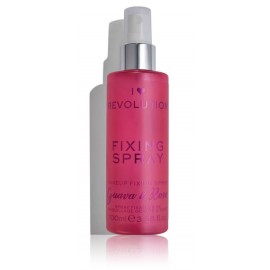 Makeup Revolution I Heart Revolution Fixing Spray Guava & Rose kosmētikas fiksators 100 ml