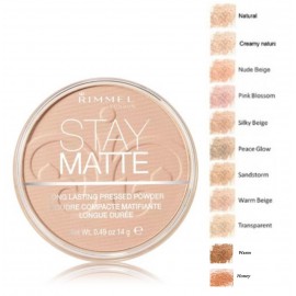 Rimmel Stay Matte kompaktais pūderis 14 g.