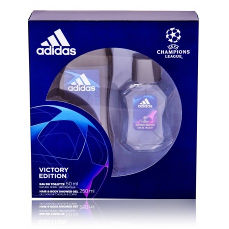 Adidas UEFA Champions League Victory Edition komplekts vīriešiem (50 ml. EDT + dušas želeja 250 ml.)