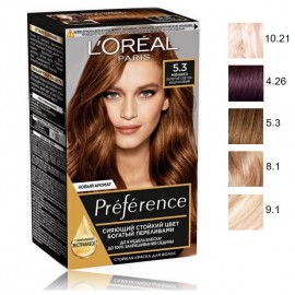 L'oreal Préférence ilgnoturīga matu krāsa