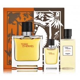 Hermes Terre D'Hermes Pure Parfum komplekts vīriešiem (75 ml. + 5 ml. + 40 ml. dušas želeja)