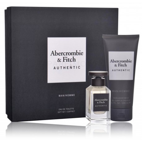 Abercrombie & Fitch Authentic Man komplekts vīriešiem (50 ml. EDT + 200 ml. dušas želeja)